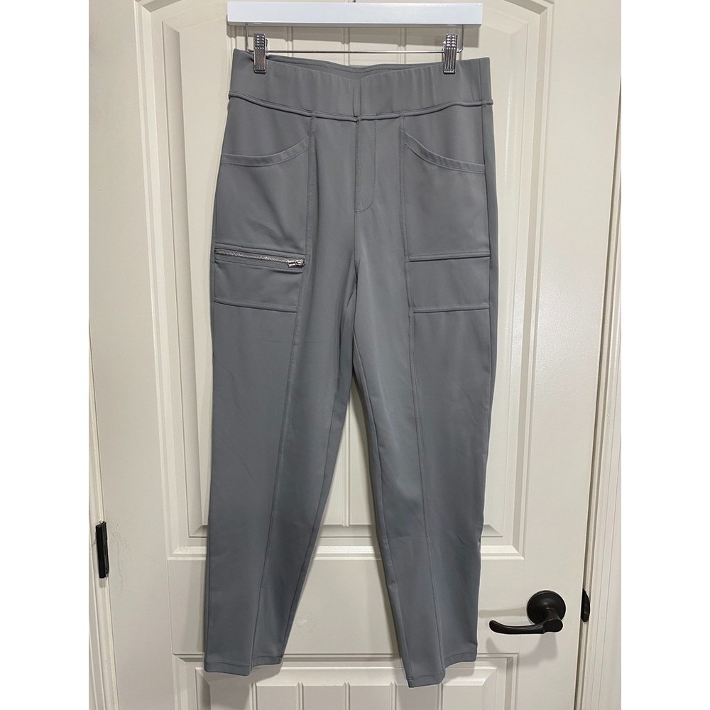 Halara Women's Large Gray High Rise Zippered Pocket Leggings Athletic Yoga Pants